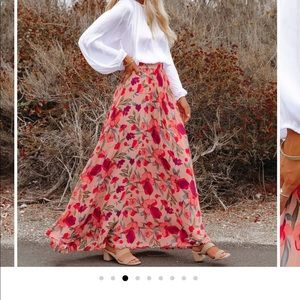 Vici floral maxi skirt. Never worn